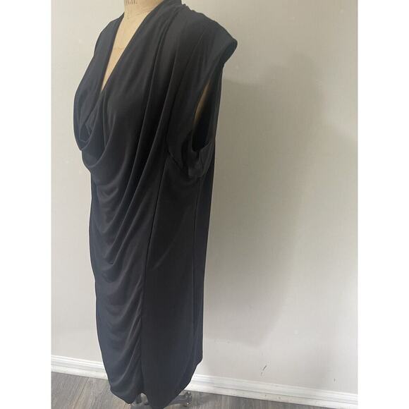 ELLEN TRACY Women’s Size L Dress Short Sleeve Knee Length Bodycon Cinching - Picture 2 of 9